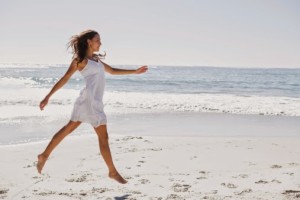 Woman Moving Freely